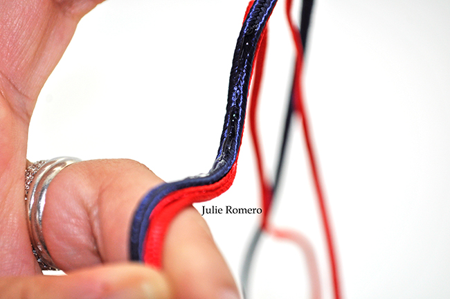 Bracelet in soutache and PureCrystal crystals : Step 10 Bracelet in soutache and PureCrystal crystals : Step 10