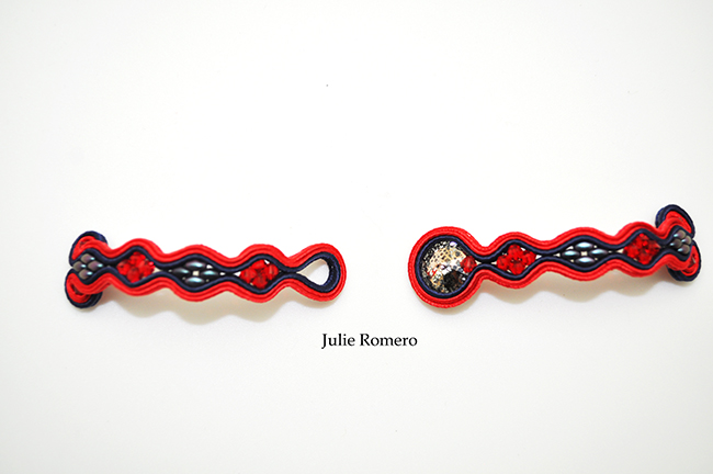 Bracelet in soutache and PureCrystal crystals : Step 13 Bracelet in soutache and PureCrystal crystals : Step 13