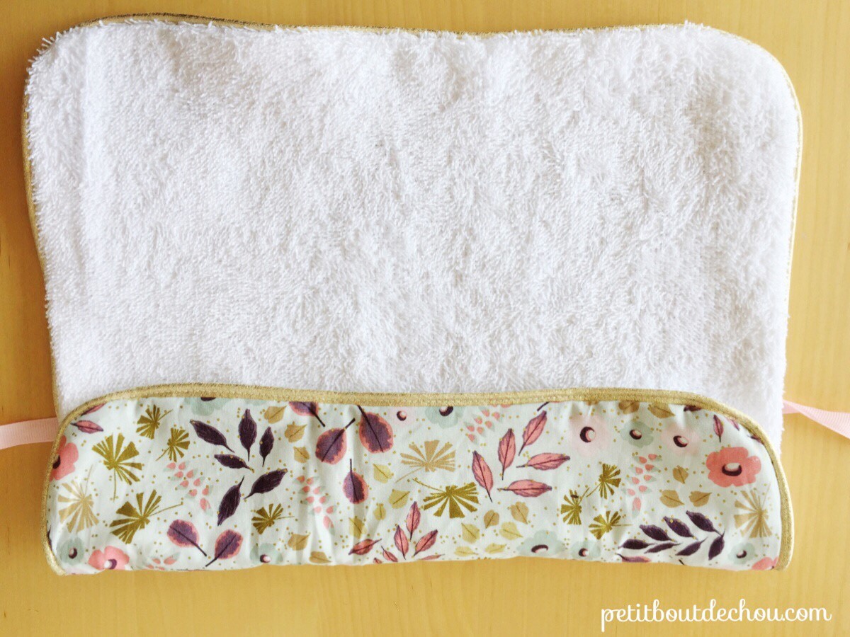 DIY sewing terry cloth and cotton towel Perles & Co
