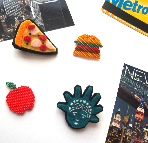Broches thème New York