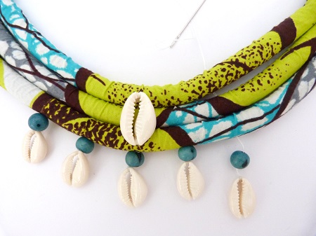 necklace wax and shell : Step 5