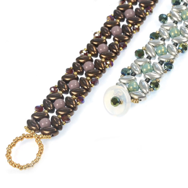 Schema  Create your Iris bracelet with glass beads Iris duo