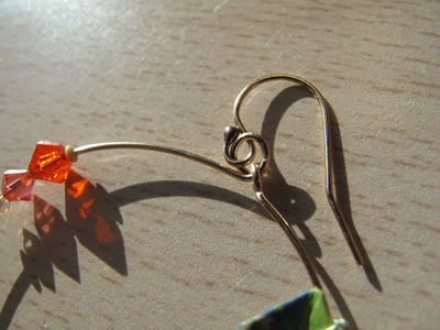 Origami Jungle earrings : Step 16