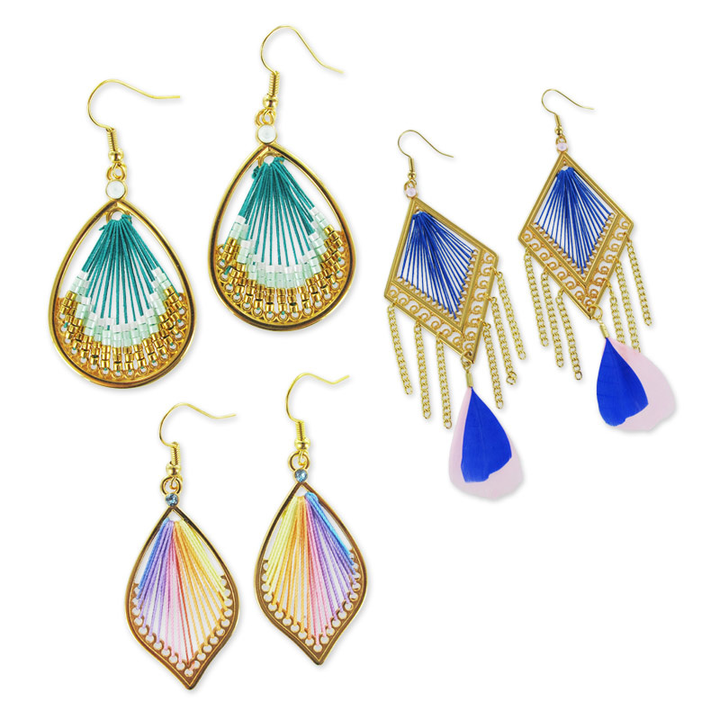 Lizbeth taut wire earrings