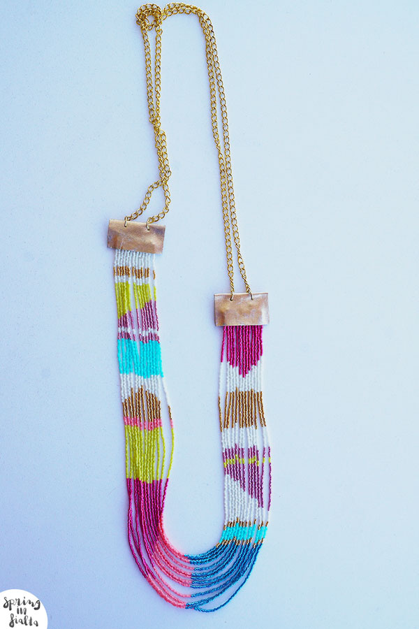 Schema  Multirangs necklace Miyuki Delicas