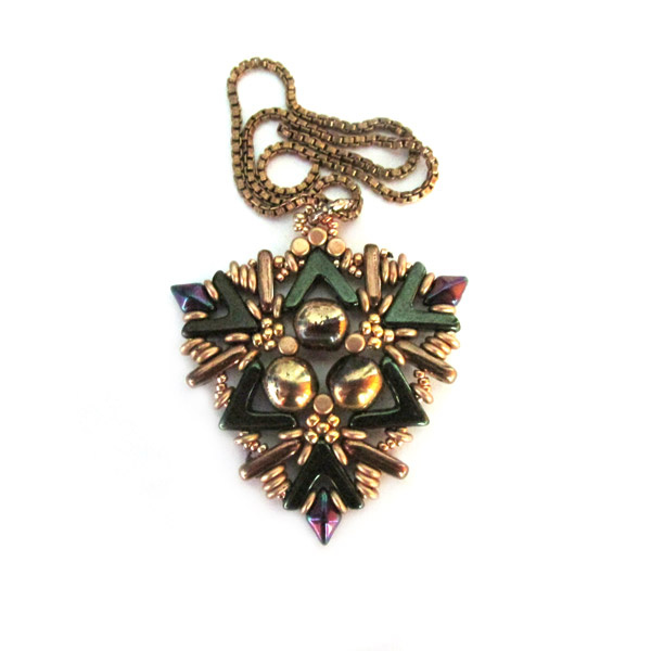 Schema  Créer un pendentif tissé en perles en verre AVA beadsCréer un pendentif tissé en perles en verre Diamonduo et AVA, Dobbl