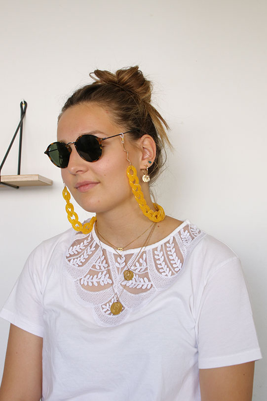 Schema  Large mesh bezel chain - jewelry