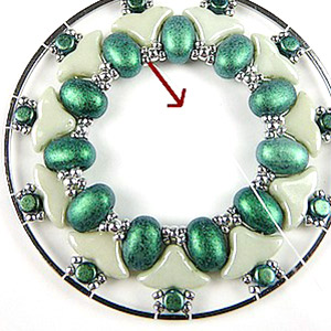 step 11 Customize Elsa pocket mirror Puca glass beads