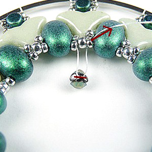 step 12 Customize Elsa pocket mirror Puca glass beads