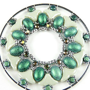 step 16 Customize Elsa pocket mirror Puca glass beads