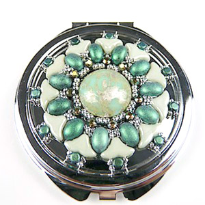 step 17 Customize Elsa pocket mirror Puca glass beads