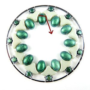 step 6 Customize Elsa pocket mirror Puca glass beads