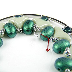 step 9 Customize Elsa pocket mirror Puca glass beads