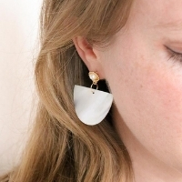 boucles oreilles nacre