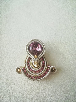 etape 12 boucles d oreilles soutache PureCrystal coudre soutache