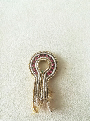 etape 1 boucles d oreilles soutache PureCrystal coudre soutache