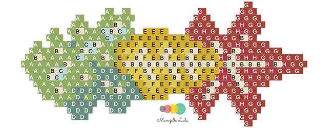 Schema  Adjustable bead interlayer bracelet with autumn leaves pattern