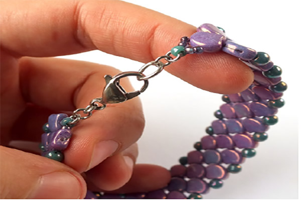 step 9 bracelet imitation snake glass beads Ginko