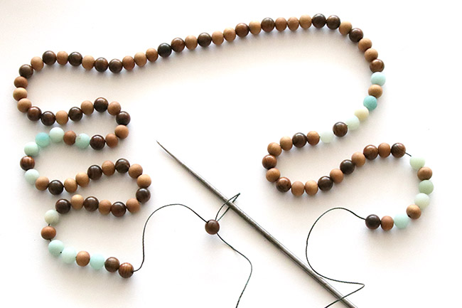 Handmade creation Mala necklace