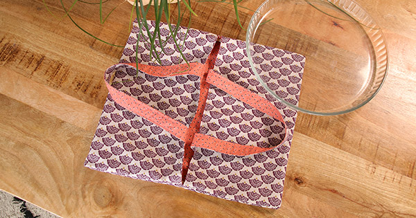 Tutorial reversible pie bag beginner for pie plate 30 cm