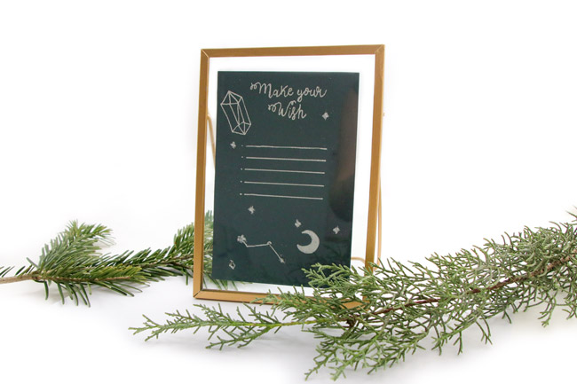 diy frame with poster greeting for the esoteric year