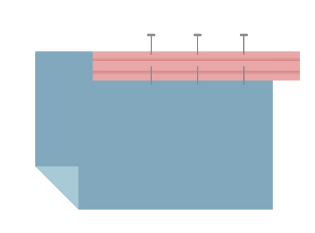 Pin the bias right sides together