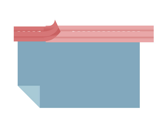 Sew in straight stitch in the bias fold