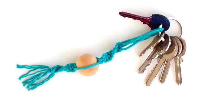 diy porte-clés en macramé