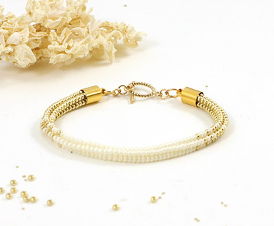 bracelet herringbone tubulaire