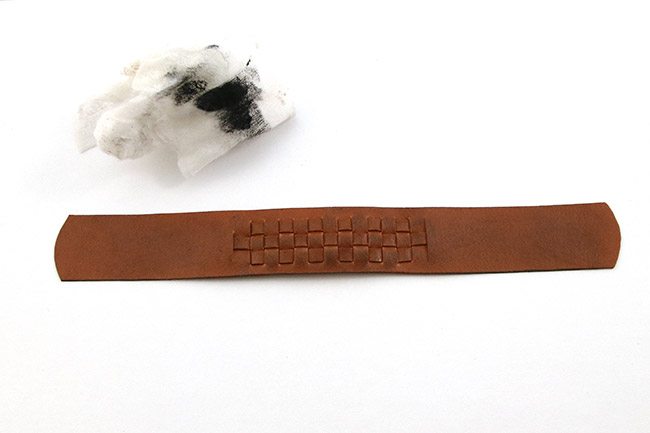 Patine sur Fimo cuir