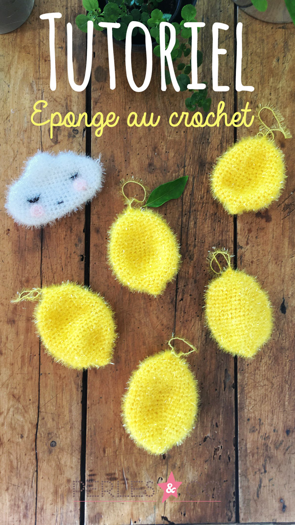DIY Making a Tawashi Zero Litter-shaped Crochet Waste with Creative Bubble