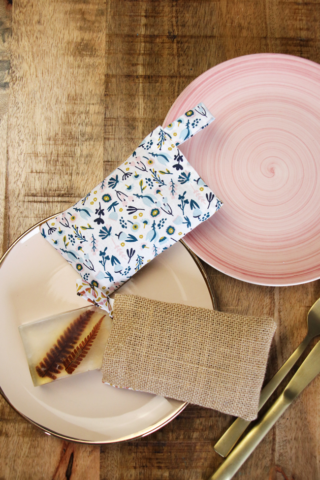 Make a reusable burlap sponge