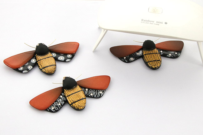 Polymer Resin Butterfly with Rhinestones : Step 12 Polymer Resin Butterfly with Rhinestones : Step 12