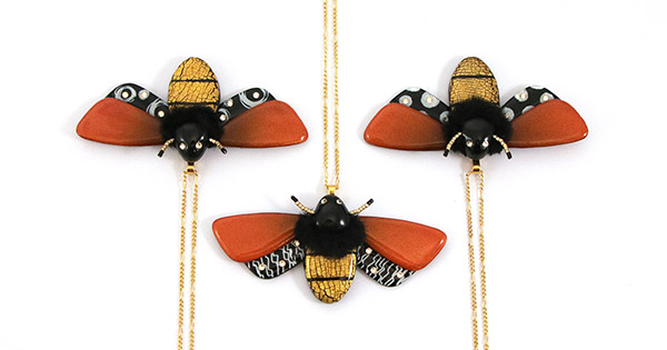 Polymer Resin Butterfly with Rhinestones Polymer Resin Butterfly with Rhinestones