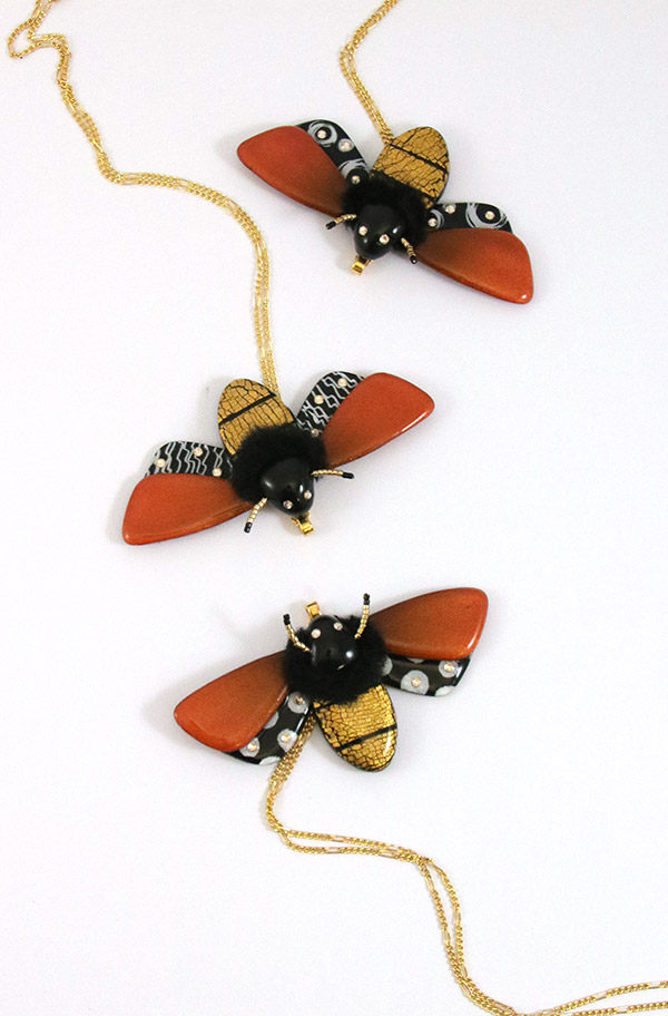 Schema  Butterfly polymer resin and rhinestones