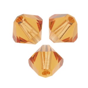 PureCrystal 5328 Crystal Bicones 3mm Topaz x50