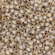 Toho seed beads 11/0 TO11R989 - Crystal Gold Lined x8g