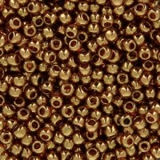 Toho seed beads 11/0 TO11R421 - Transparent Pink Gold Luster x8g|raw }}