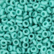 Toho seed beads Demi Round 8/0 TO8RDR0055 - Opaque Frosted Turquoise x5g|raw }}