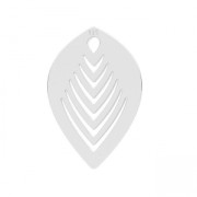 925 Sterling Silver Leaf 15.5 mm x1|raw }}