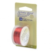 Artistic Copper Wire 0.51 mm - Red x9.1m
