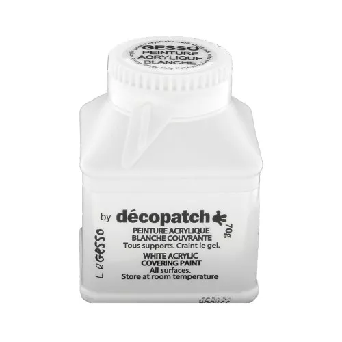 Gesso by Decopatch - Covering white acrylic paint x70 g