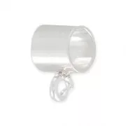 925 Sterling Silver Round bail 4 mm x1