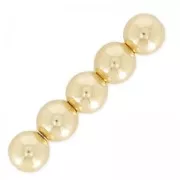 Ball or round beads 5 mm - Gold filled x5