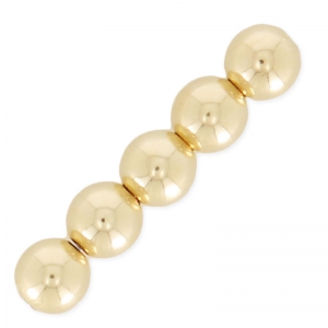 Ball or round beads 5 mm - Gold filled x5