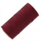 Linhasita waxed thread spool for micro macramé 0.75 mm - Burgundy (60) x228m