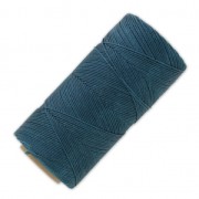 Linhasita waxed thread spool for micro macramé 0.75 mm - Teal (228) x228m|raw }}