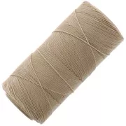 Linhasita waxed thread spool for micro macramé 0.75 mm - Tan (382) x228m