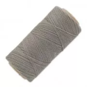 Linhasita waxed thread spool for micro macramé 0.75 mm - Grey (208) x228m