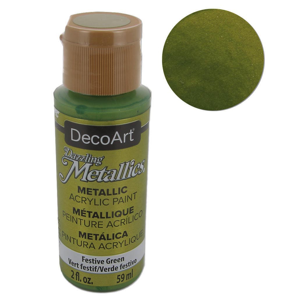 Metallic Acrylic decorative paint DecoArt Dazzling Metallics